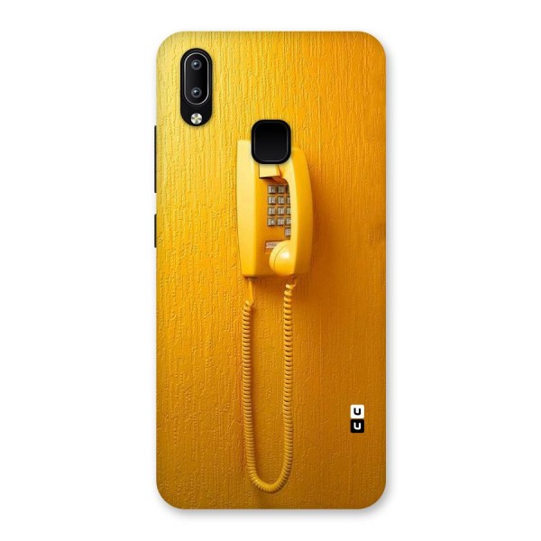 Aesthetic Yellow Telephone Back Case for Vivo Y93