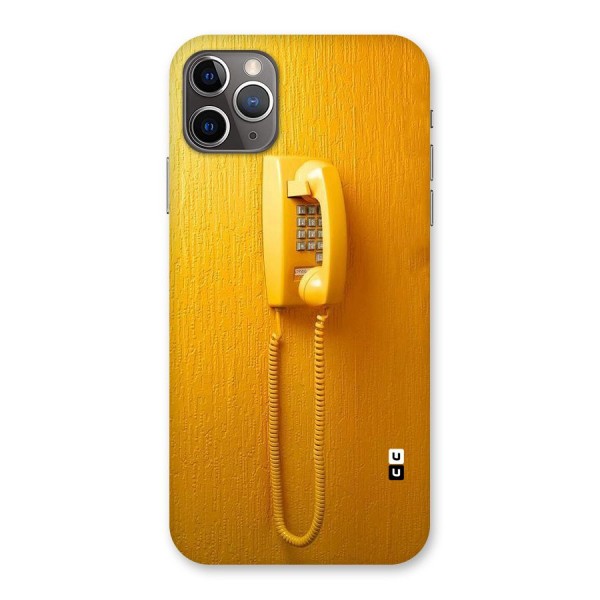 Aesthetic Yellow Telephone Back Case for iPhone 11 Pro Max