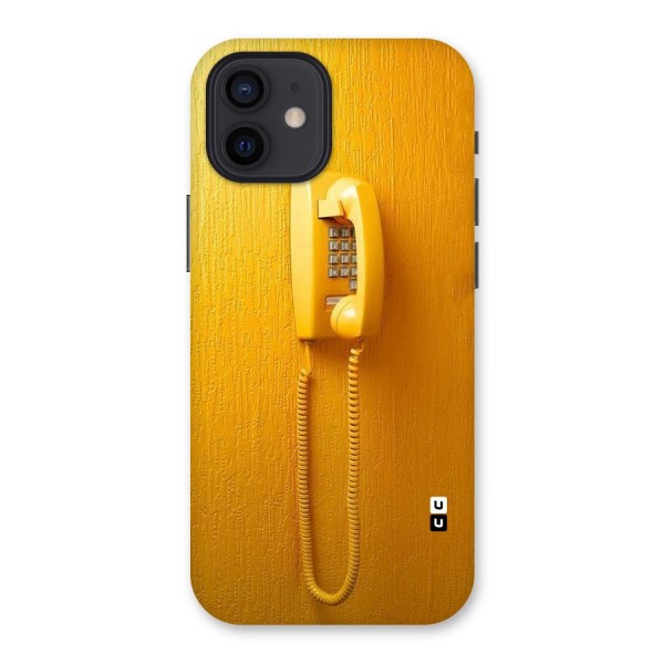 Aesthetic Yellow Telephone Back Case for iPhone 12