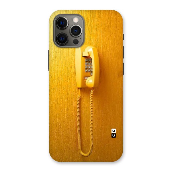 Aesthetic Yellow Telephone Back Case for iPhone 12 Pro Max