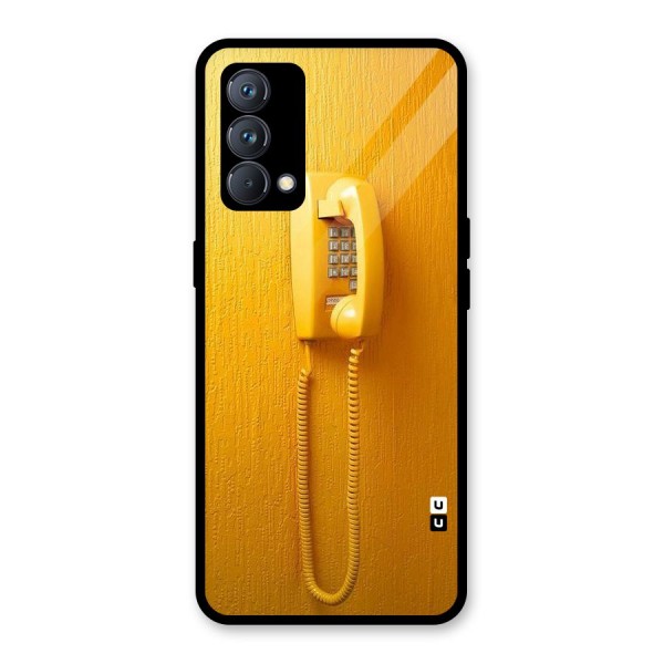 Aesthetic Yellow Telephone Glass Back Case for Realme GT Master Edition