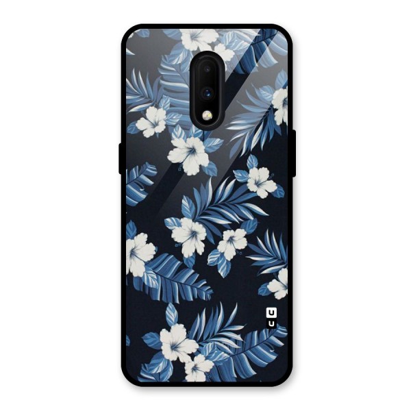 Aesthicity Floral Glass Back Case for OnePlus 7