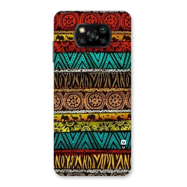 African Design Pattern Back Case for Poco X3