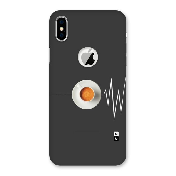 After Coffee Back Case for iPhone XS Logo Cut