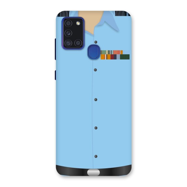 Air Force Uniform Back Case for Galaxy A21s