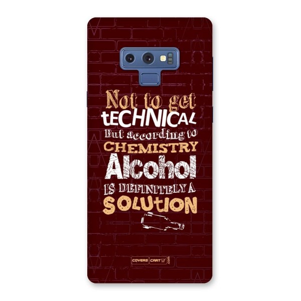 Alcohol is Definitely a Solution Back Case for Galaxy Note 9