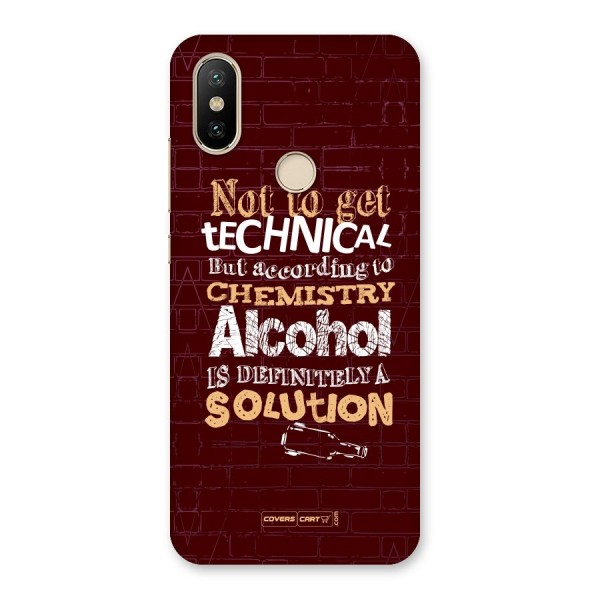 Alcohol is Definitely a Solution Back Case for Mi A2