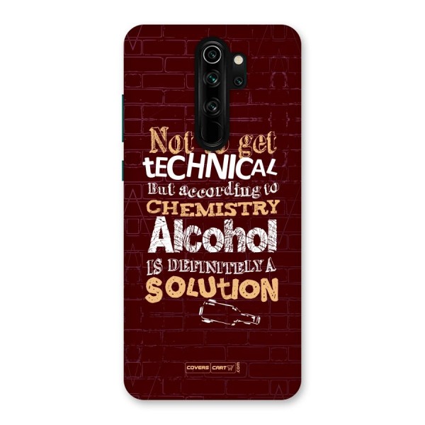 Alcohol is Definitely a Solution Back Case for Redmi Note 8 Pro