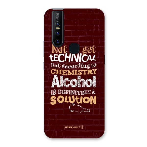 Alcohol is Definitely a Solution Back Case for Vivo V15