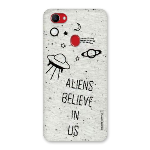 Aliens Believe In Us Back Case for Oppo F7