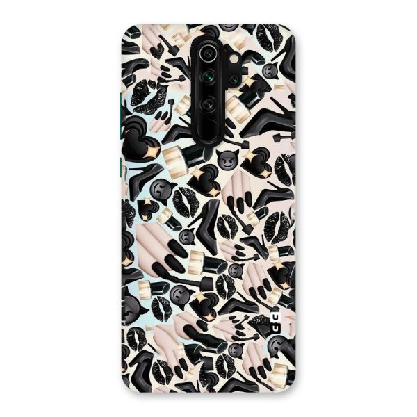All Black Love Back Case for Redmi Note 8 Pro