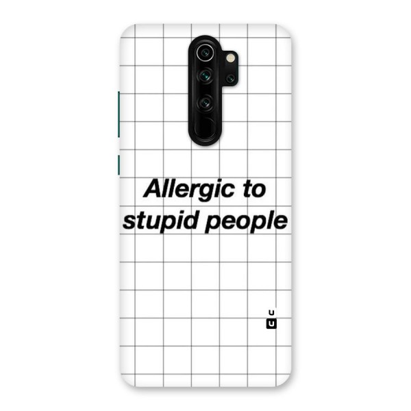 Allergic Back Case for Redmi Note 8 Pro