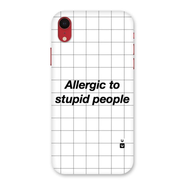 Allergic Back Case for iPhone XR