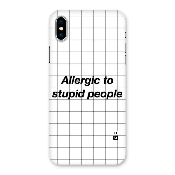 Allergic Back Case for iPhone XS