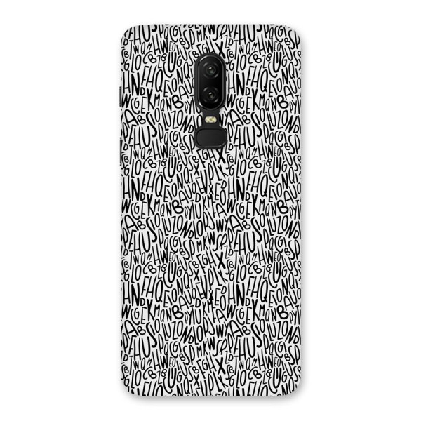 Alphabet Seamless Abstract Back Case for OnePlus 6