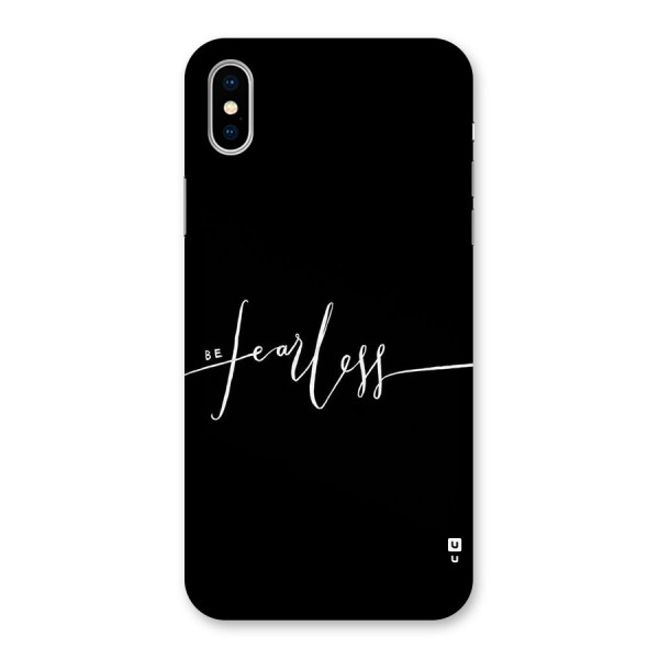 Always Be Fearless Back Case for iPhone XS