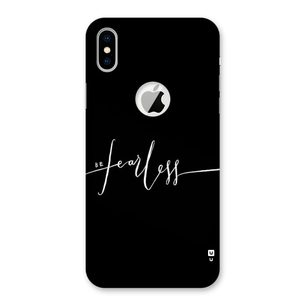 Always Be Fearless Back Case for iPhone XS Logo Cut