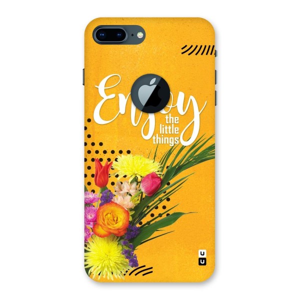Always Enjoy Little Things Back Case for iPhone 7 Plus Logo Cut