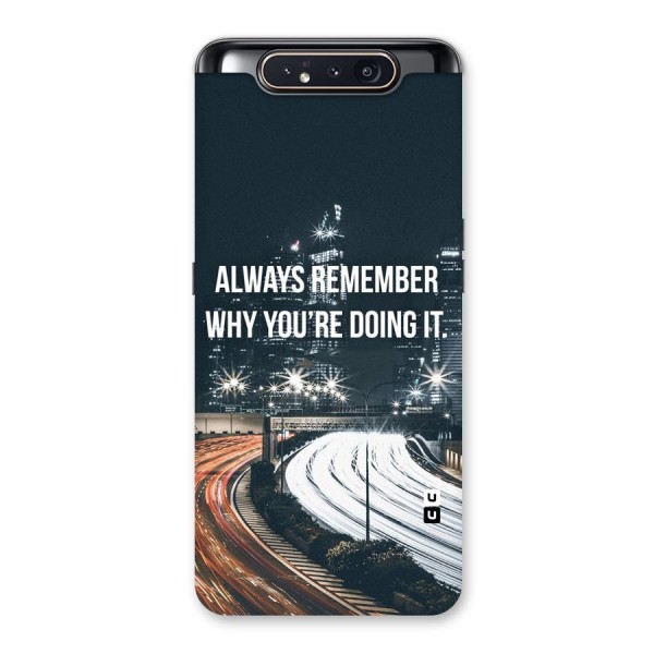 Always Remember Back Case for Galaxy A80