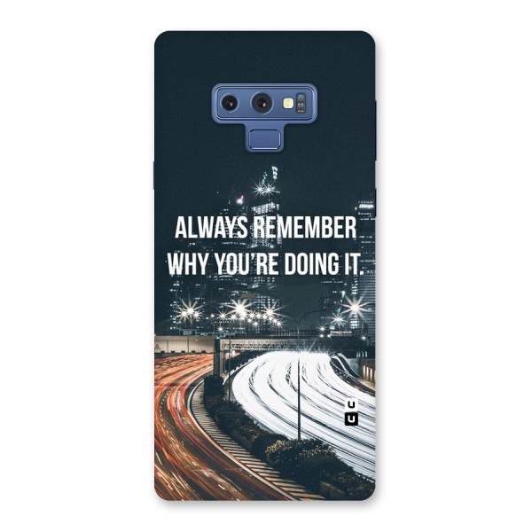 Always Remember Back Case for Galaxy Note 9