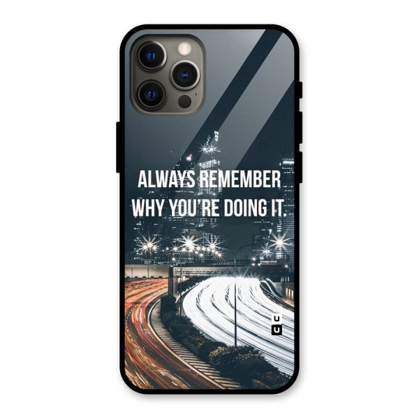 Always Remember Glass Back Case for iPhone 12 Pro Max