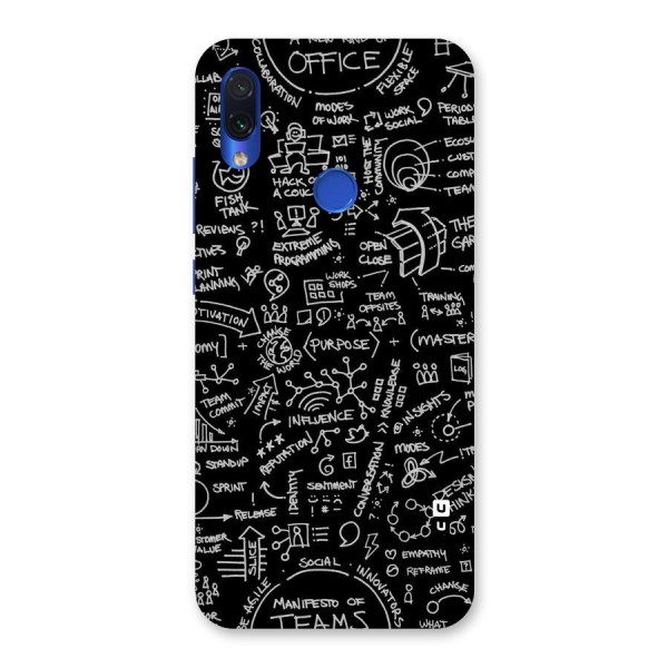 Anatomy Pattern Back Case for Redmi Note 7