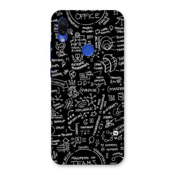 Anatomy Pattern Back Case for Redmi Note 7S