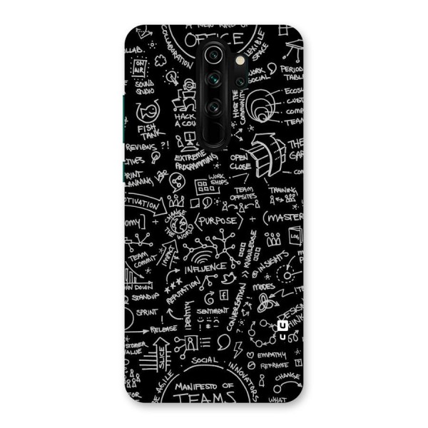 Anatomy Pattern Back Case for Redmi Note 8 Pro