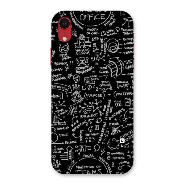 Anatomy Pattern Back Case for iPhone XR