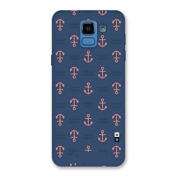 Anchor Sea Blue Back Case for Galaxy On6
