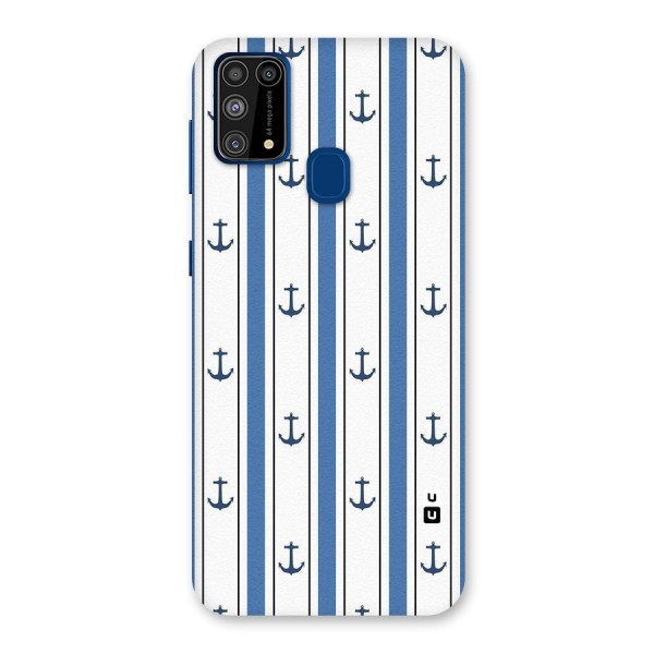 Anchor Stripe Lines Back Case for Galaxy F41