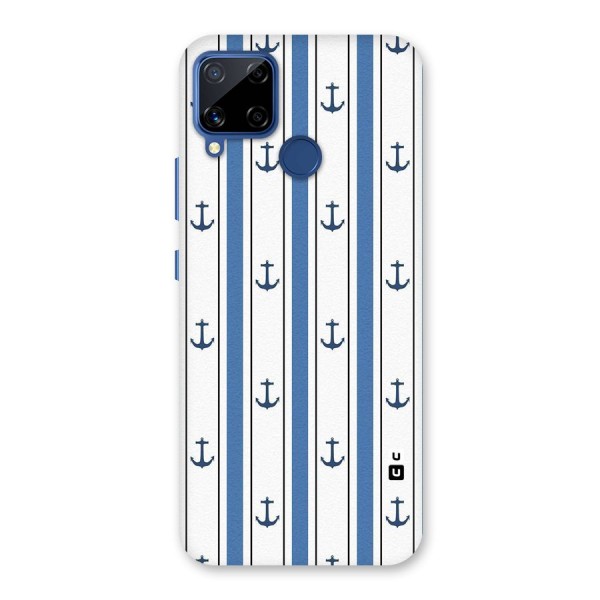 Anchor Stripe Lines Back Case for Realme Narzo 30A