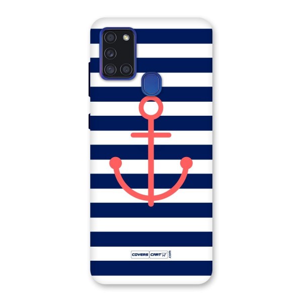 Anchor Stripes Back Case for Galaxy A21s
