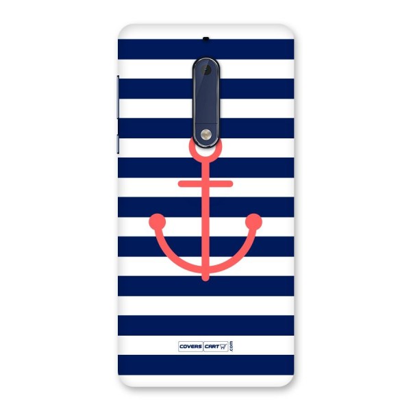 Anchor Stripes Back Case for Nokia 5
