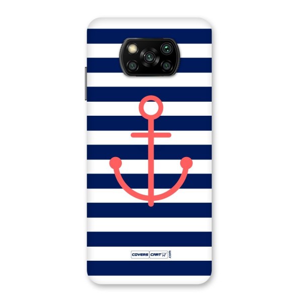 Anchor Stripes Back Case for Poco X3
