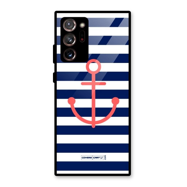 Anchor Stripes Glass Back Case for Galaxy Note 20 Ultra