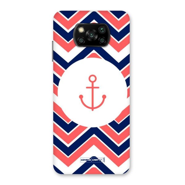 Anchor Zig Zag Back Case for Poco X3