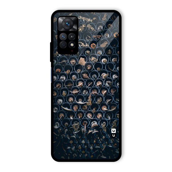 Ancient Wall Circles Glass Back Case for Redmi Note 11 Pro Plus 5G
