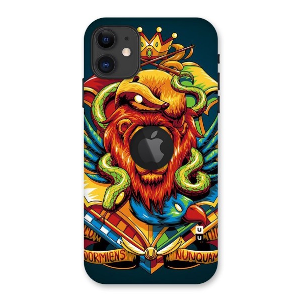 Animal Art Back Case for iPhone 11 Logo Cut