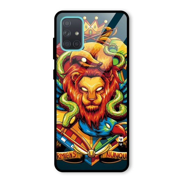 Animal Art Glass Back Case for Galaxy A71