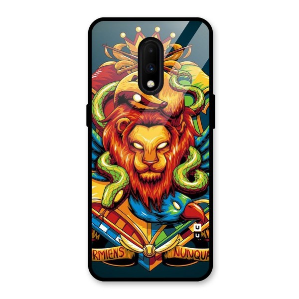 Animal Art Glass Back Case for OnePlus 7