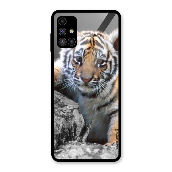 Animal Beauty Glass Back Case for Galaxy M51