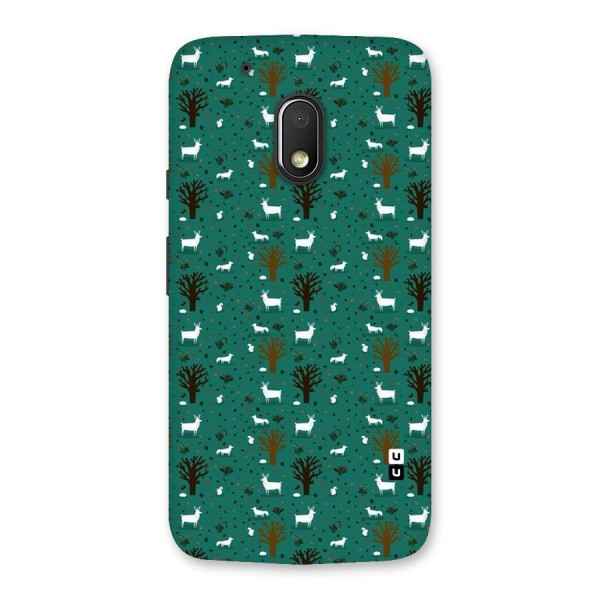 Animal Grass Pattern Back Case for Moto G4 Play