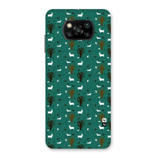 Animal Grass Pattern Back Case for Poco X3