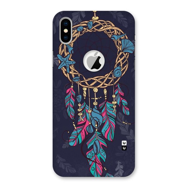 Animated Dream Catcher Back Case for iPhone XS Logo Cut