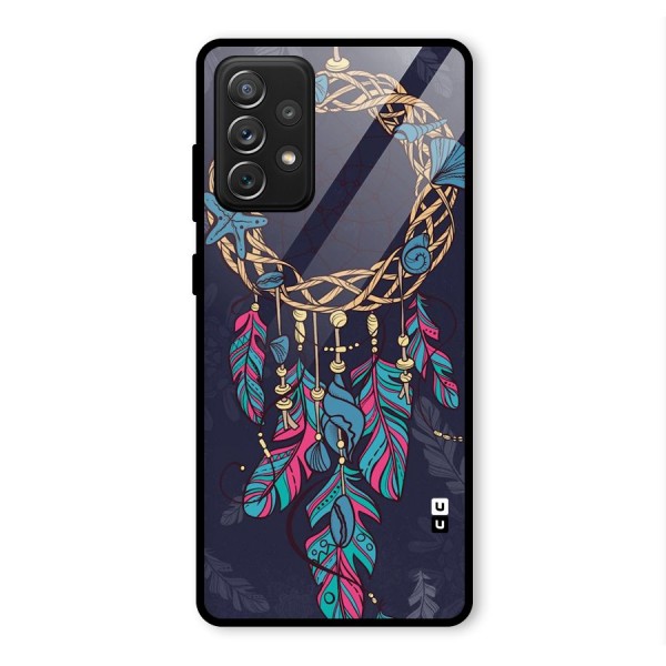 Animated Dream Catcher Glass Back Case for Galaxy A72