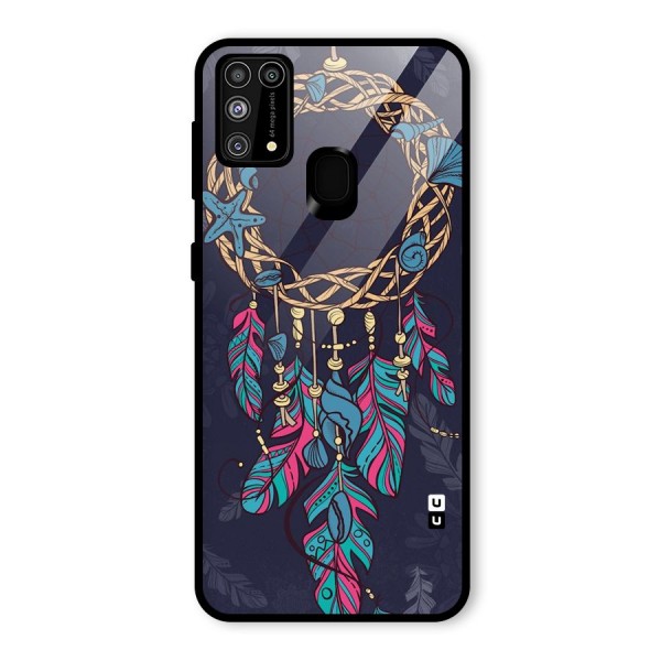 Animated Dream Catcher Glass Back Case for Galaxy M31