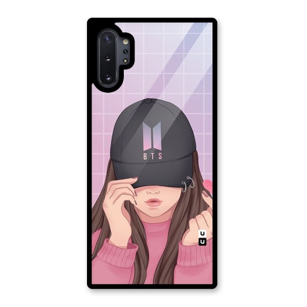 Anime Beautiful BTS Girl Glass Back Case for Galaxy Note 10 Plus