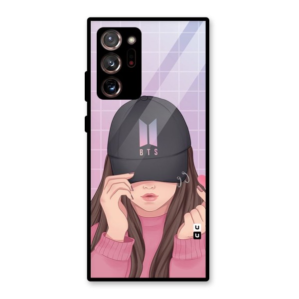 Anime Beautiful BTS Girl Glass Back Case for Galaxy Note 20 Ultra