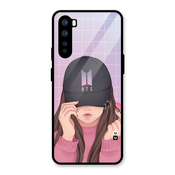 Anime Beautiful BTS Girl Glass Back Case for OnePlus Nord